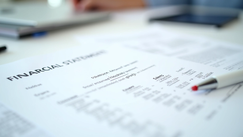 Financial statement footnotes and disclosure requirements printed document with annotations